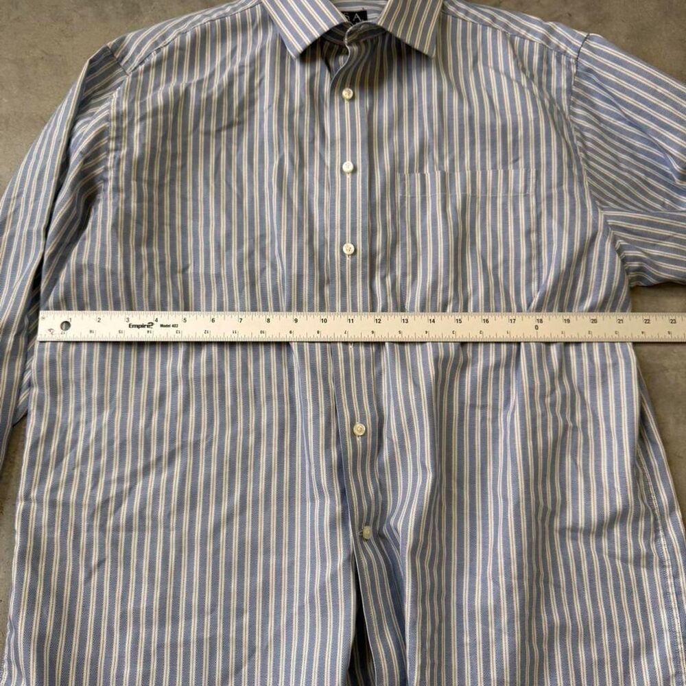 Jos a Bank blue & white striped button-up shirt - Picture 5 of 6